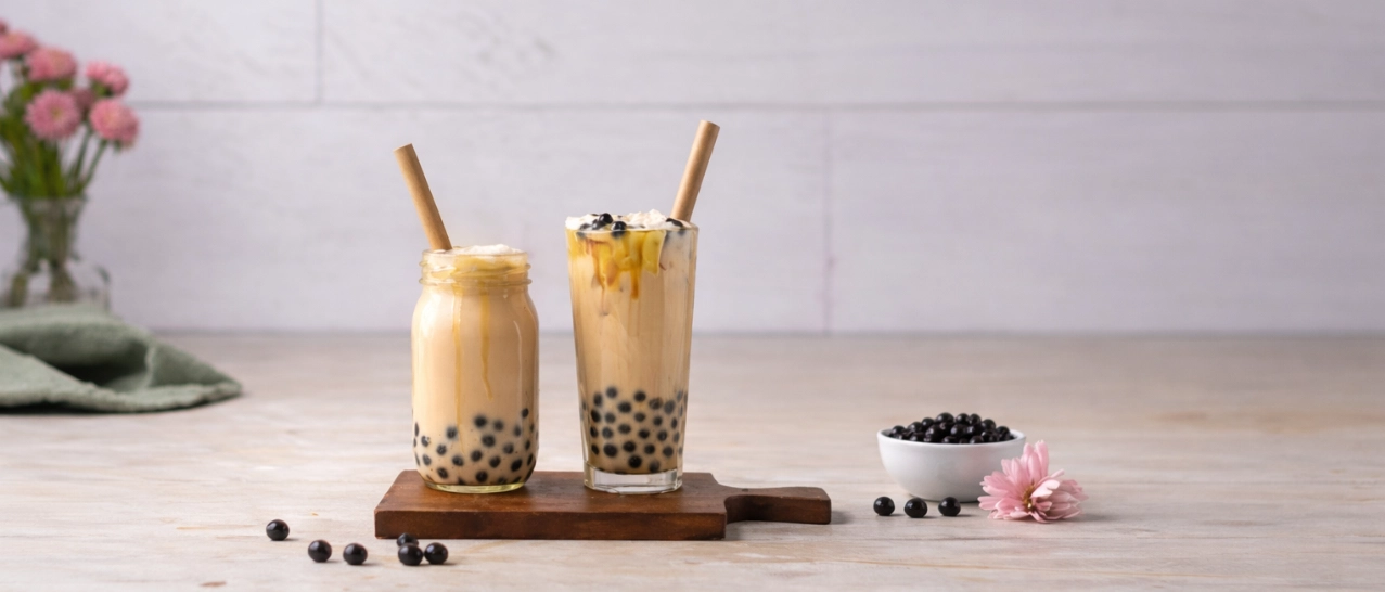 Bubble Tea Closeup  - Hintergrund